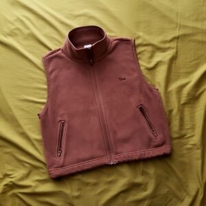 TNA Cozy Brown/Tan Fleece Vest